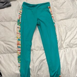 Soybu girls teal leggings size M